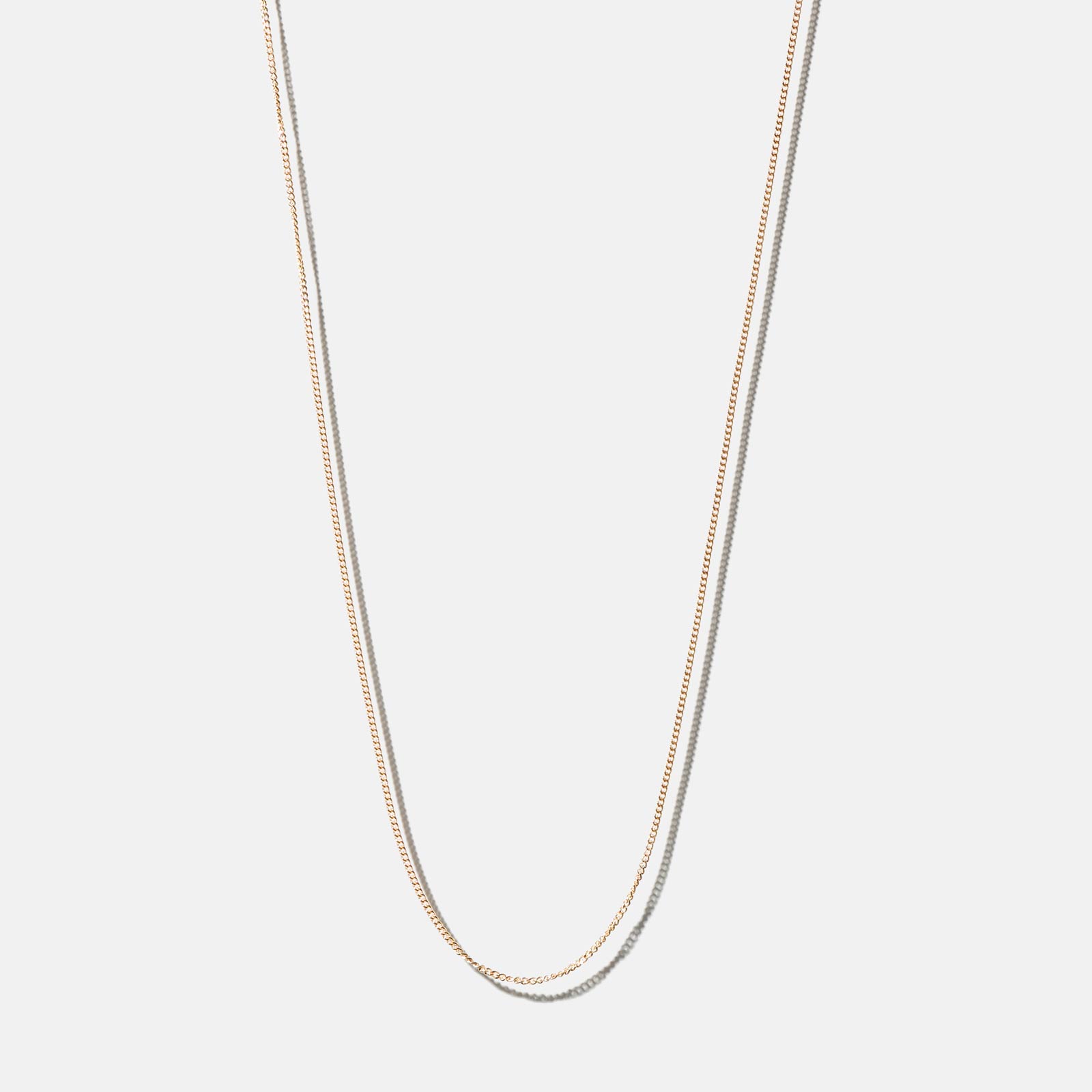 Halsband 18k guld - Pansarlänk 38+4 cm / 0,7 mm