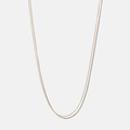 Halsband 18k guld - Pansarlänk 45+5 cm