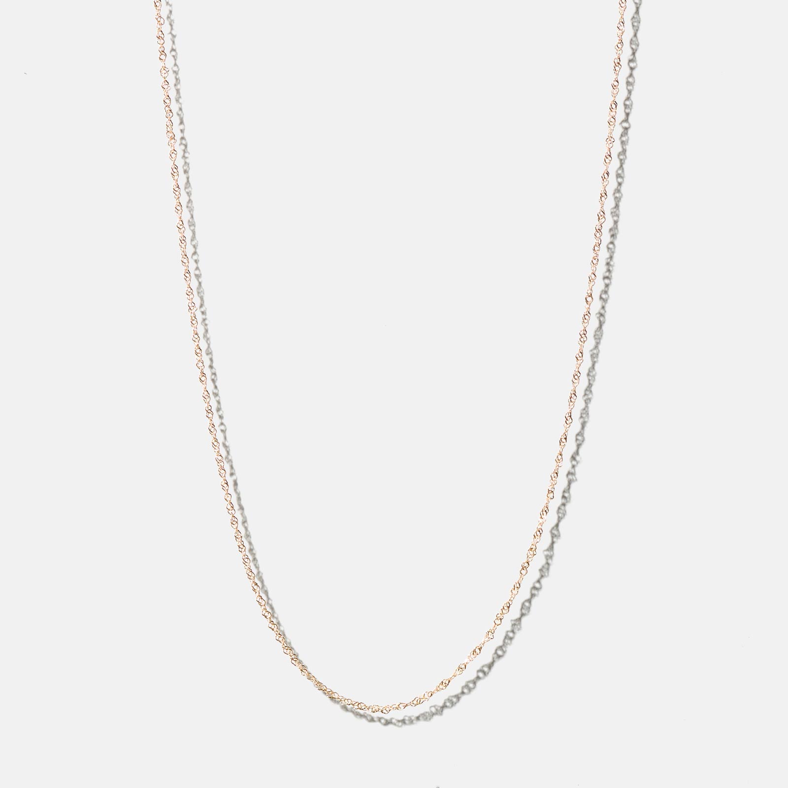 Halsband 18k guld - Singaporekedja 38+4 cm
