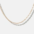 Halsband 18k guld - Singaporekedja 38+4 cm