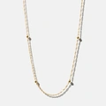 Halsband 9k guld -Twist 46 cm