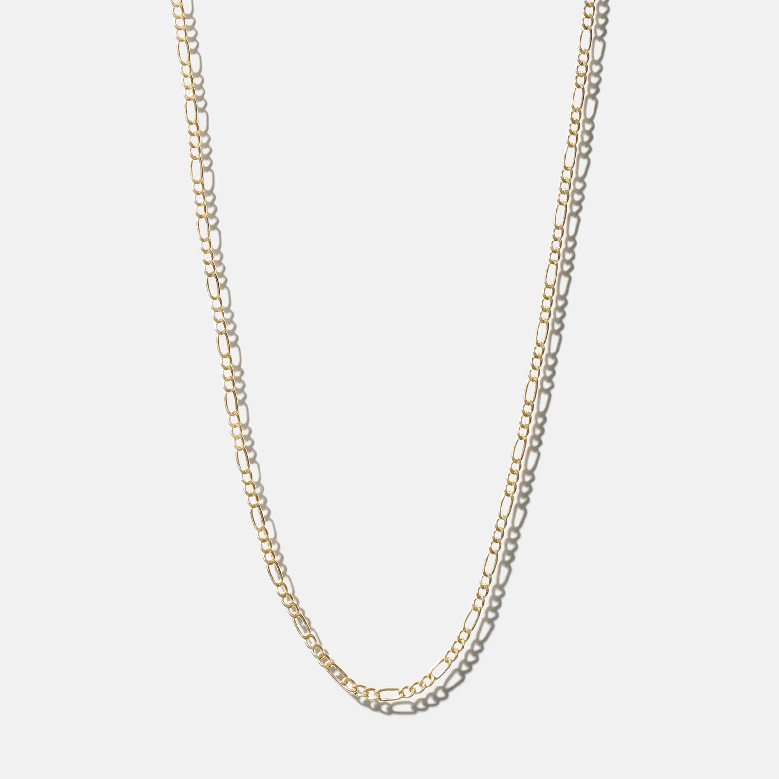 Halsband 9k guld - Figarokedja 46 cm