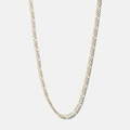 Halsband 9k guld - Figarokedja 46 cm