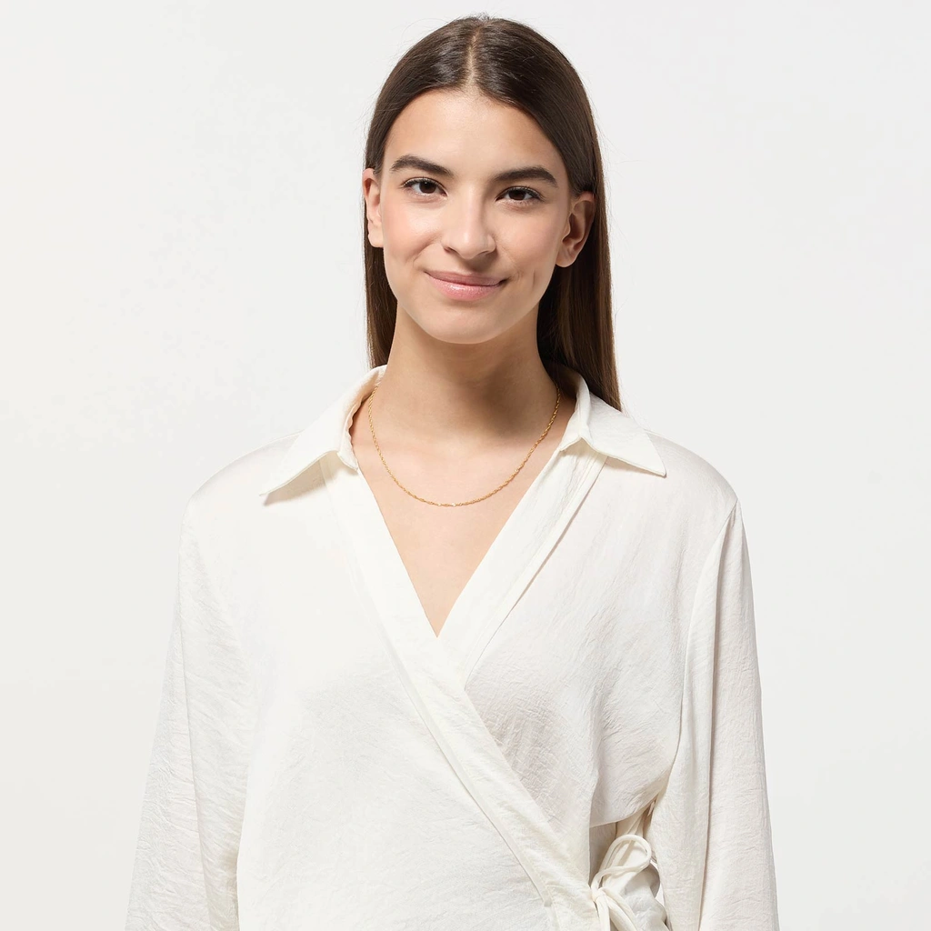 Halsband 9k guld - Twist 46 cm