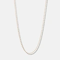 Halsband 18k guld - Singapore 45+5 cm