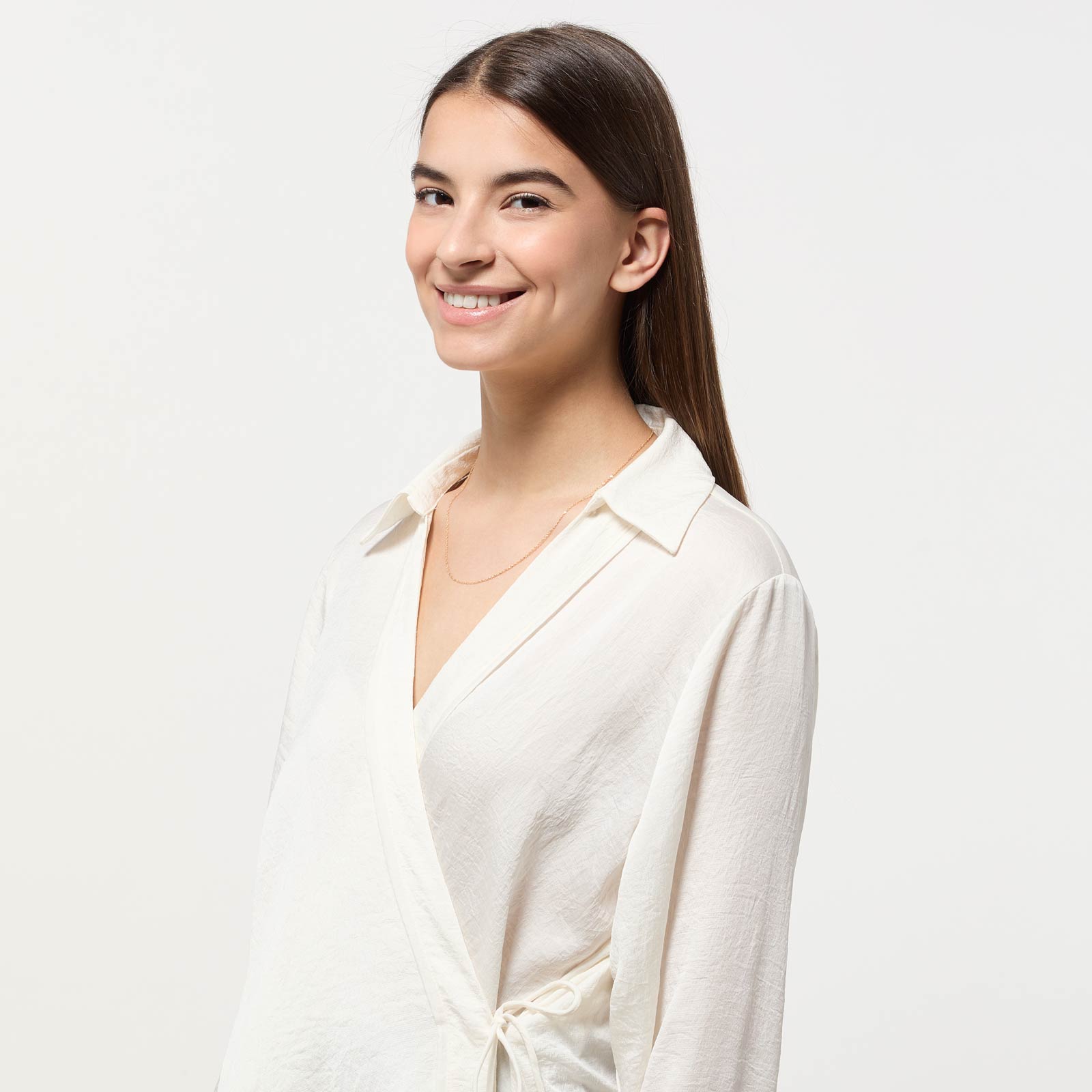 Halsband 18k guld - Singapore 45+5 cm