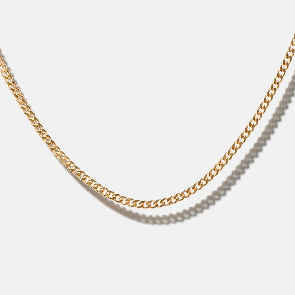 Halsband 9k guld - Pansarlänk 51cm / 1,2mm
