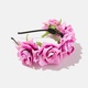 Blomkrans - rosa rosor