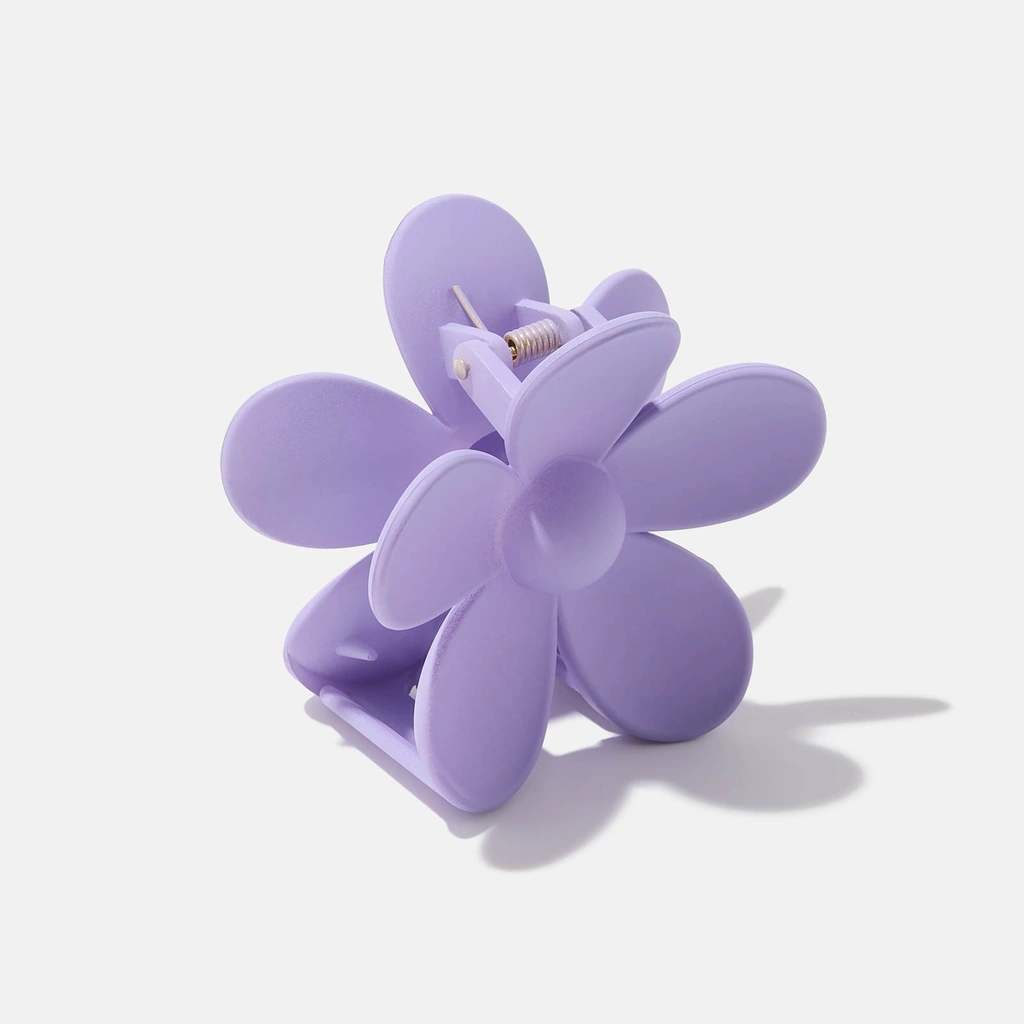Hårklämma - lila blomma