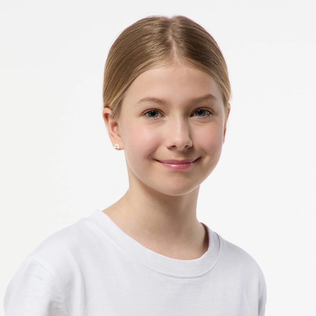 Silverörhängen för barn - regnbågar