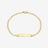 Armband dam 9k guld - Bricka