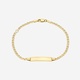 Armband dam 9k guld - Bricka