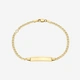 Armband dam 9k guld - Bricka