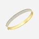 Armband dam 9k guld - bangle stardust, 55mm