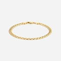 Armband dam 9k guld- pansarlänk 21,5 cm