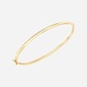 Armband dam 9k guld - slät bangle, 52mm