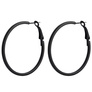 Svarta örhängen - hoops 40 mm