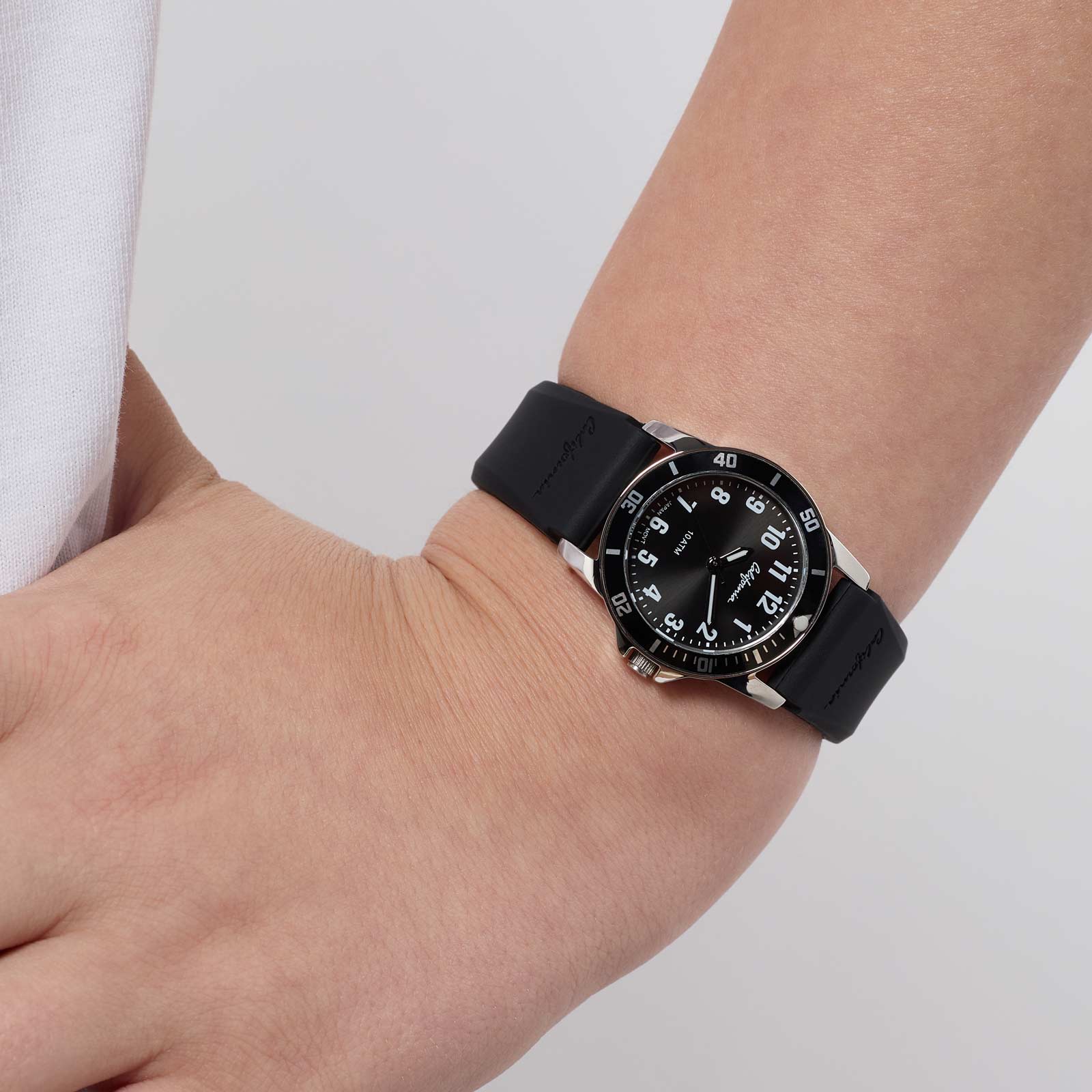 California barnklocka - gummiband, svart 30 mm