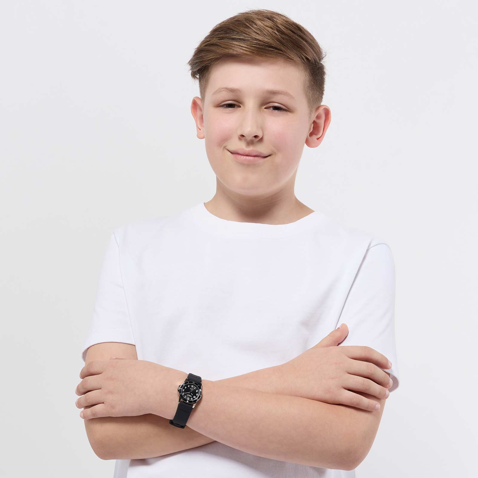 California barnklocka - gummiband, svart 30 mm