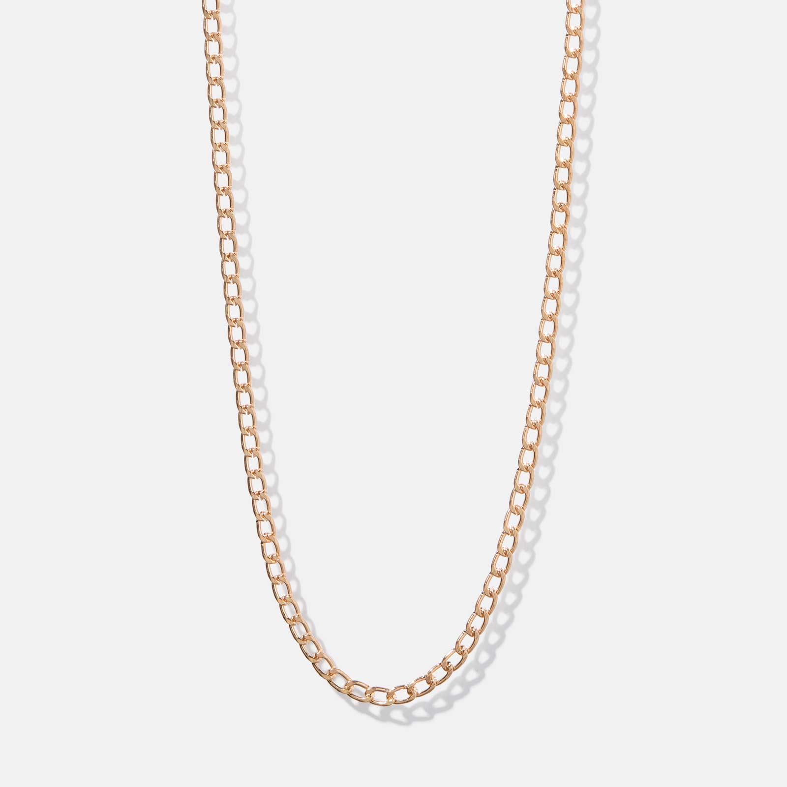 Guldfärgat halsband / Belly Chain - pansarkedja 70+6 cm