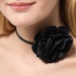 Halsband Choker - svart blomma
