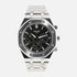 Regal herrklocka -  metallband, silverton/svart, 42mm