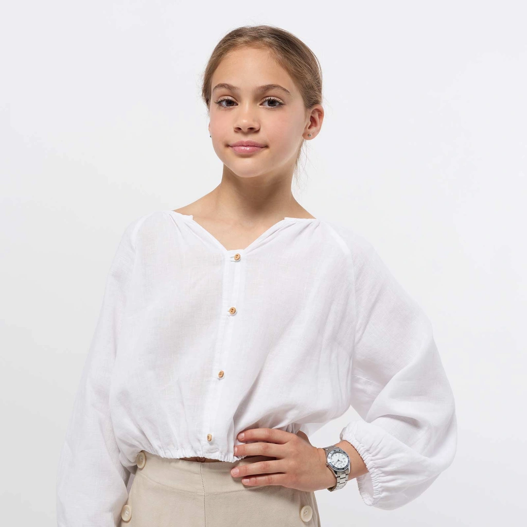 Regal barnklocka - metallband, silver/vit, 30 mm