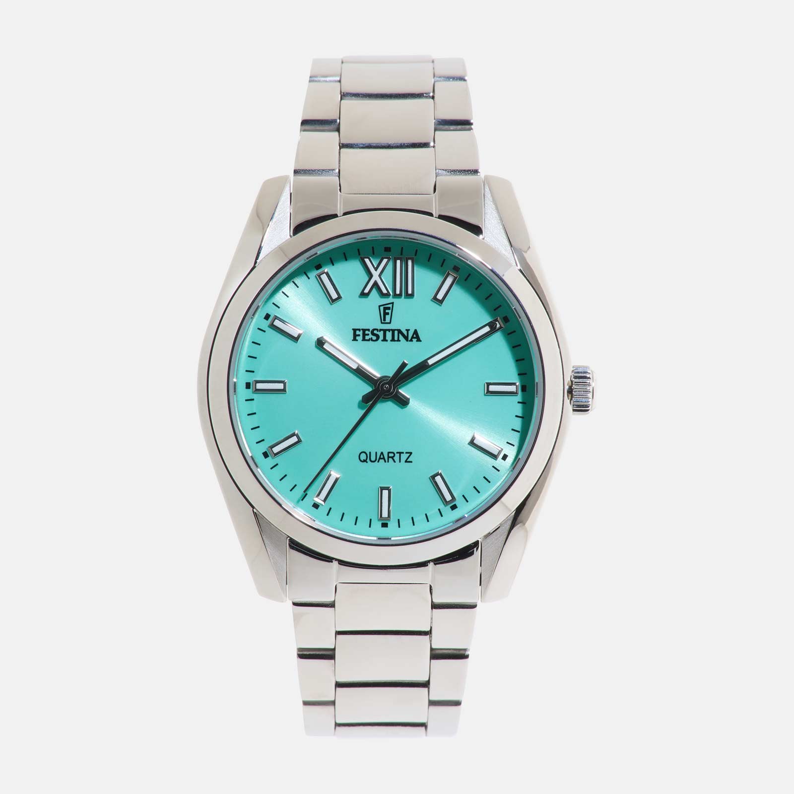 Festina F20622/D Boyfriend - damklocka, stål/turkos, 37mm