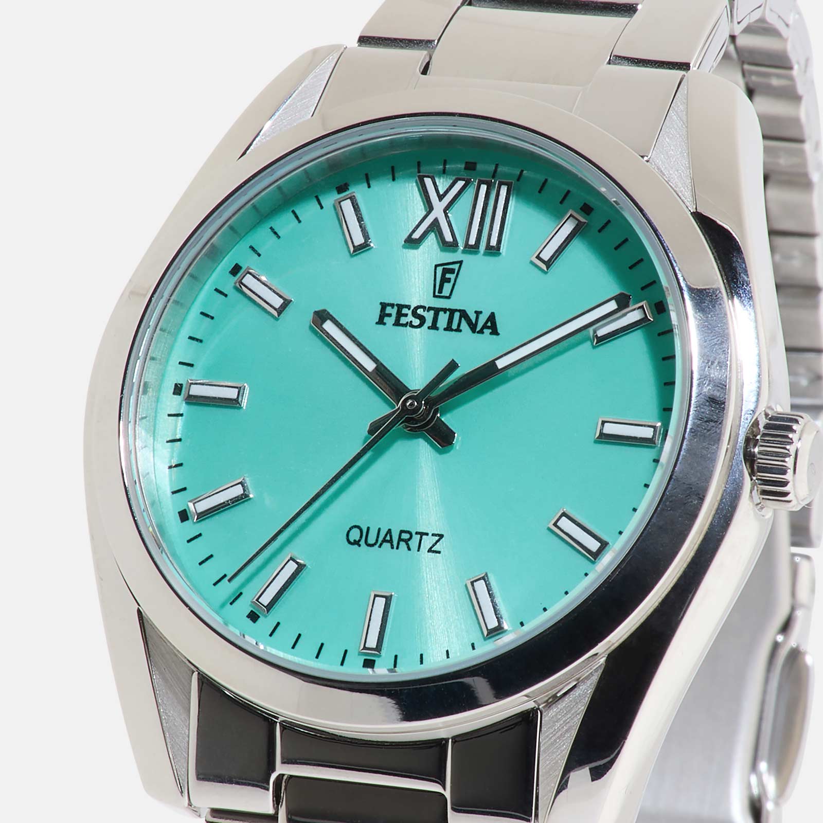 Festina F20622/D Boyfriend - damklocka, stål/turkos, 37mm