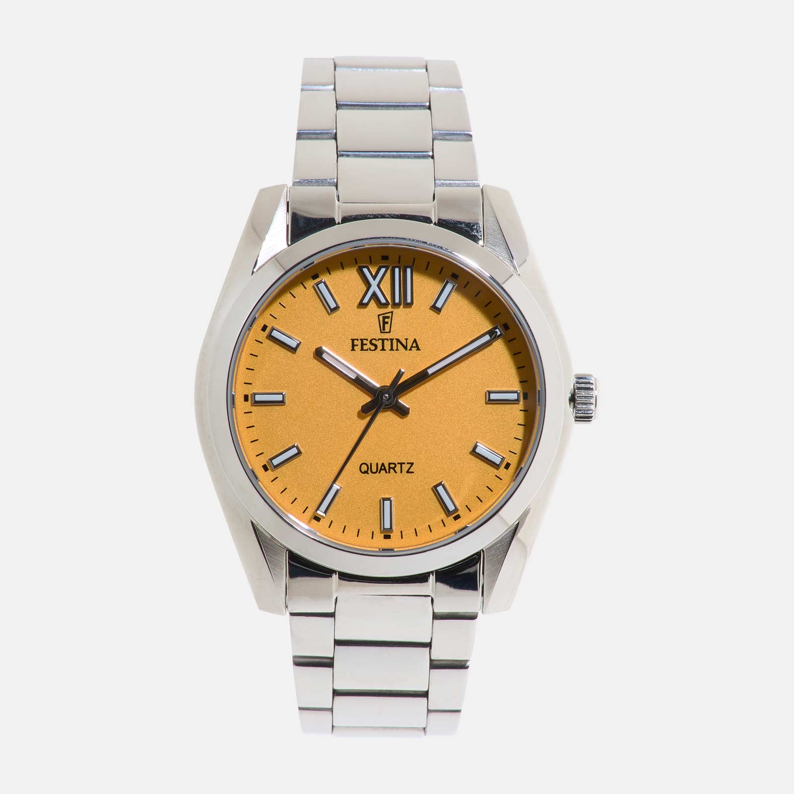 Festina F20622/G Boyfriend - damklocka, stål/gul, 37mm