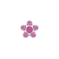 STUDEX - 1st örhänge kirurgiskt stål, rosa blomma 5mm
