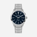 Jacques Lemans Hybromatic - herrklocka, stål/mörkblå, 43mm