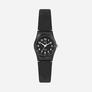 Q&Q barnklocka - gummiband, svart/svart, 24 mm