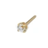 STUDEX - 1st örhänge 18k guld, Kubisk Zirkonia 3mm