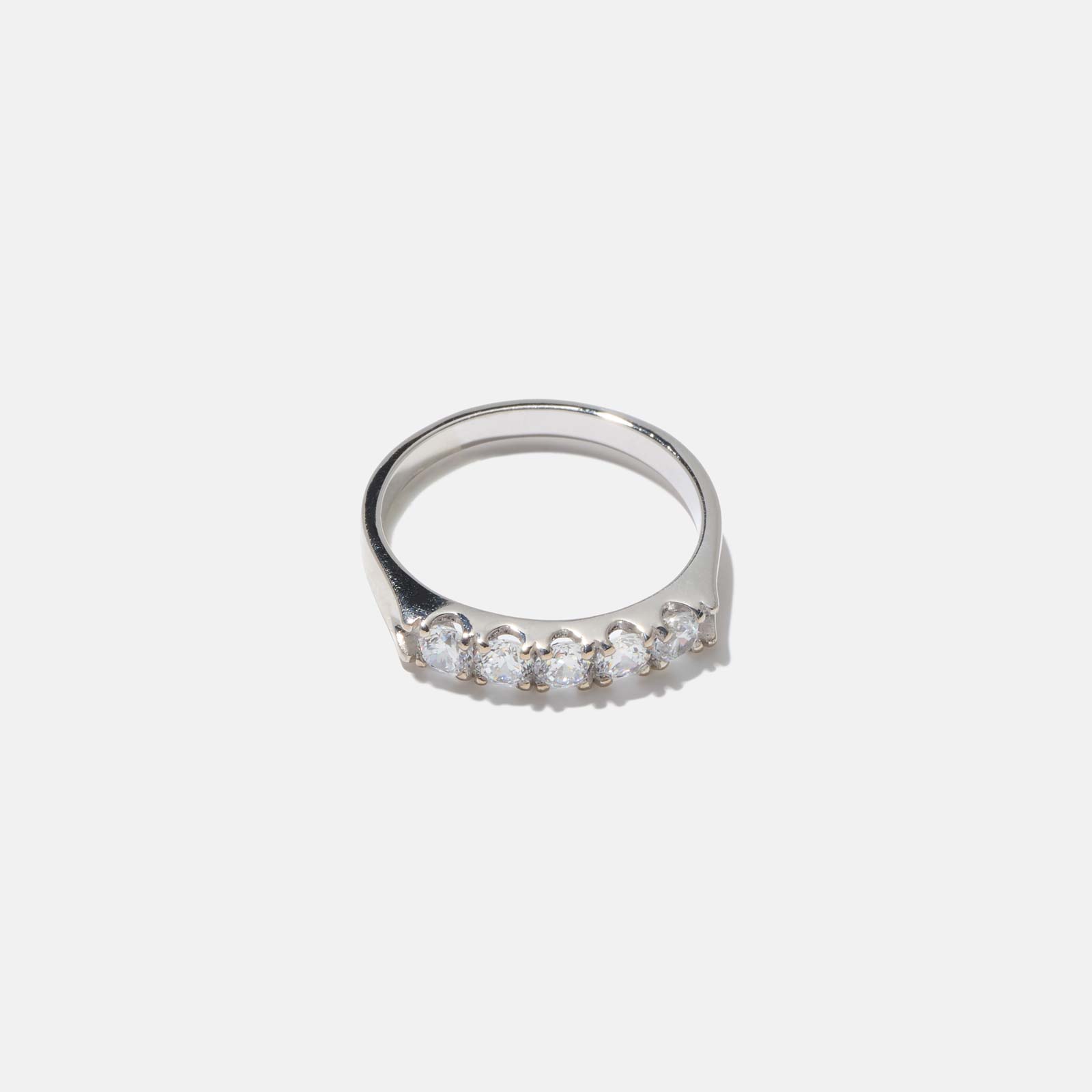Alliansring Linda - 18k vitguld, labbodlade diamanter, 0,6 ct