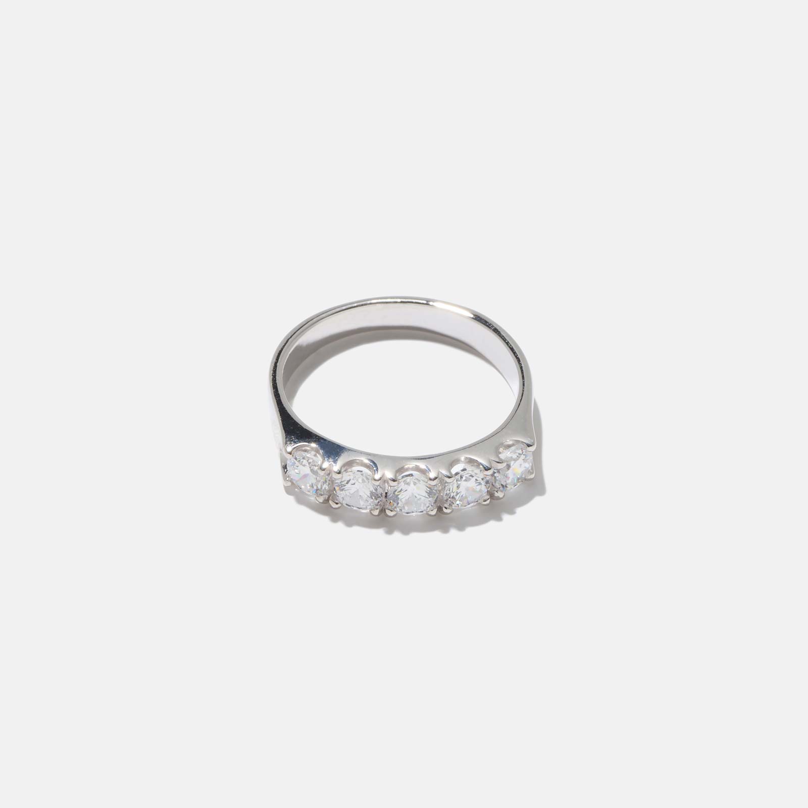 Alliansring Linda - 18k vitguld, labbodlade diamanter, 1 ct