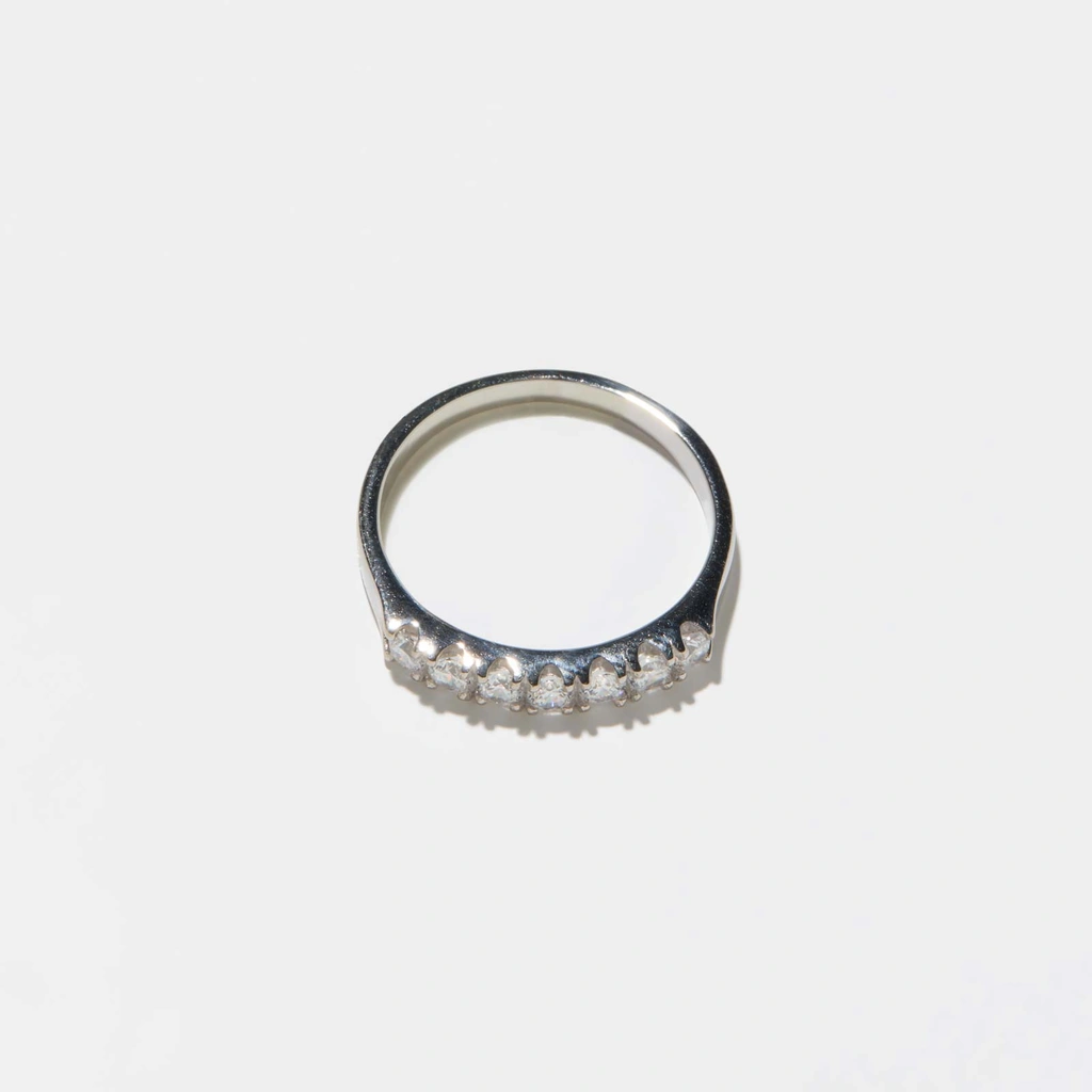Alliansring Katrin - 18k vitguld, labbodlade diamanter, 0,5 ct