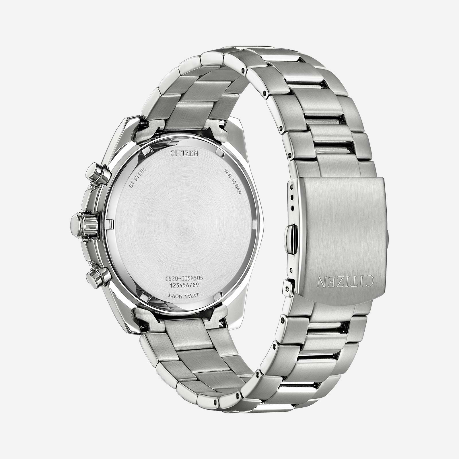 Citizen AQ kronograf herr, stål/blå - AN8201-57L