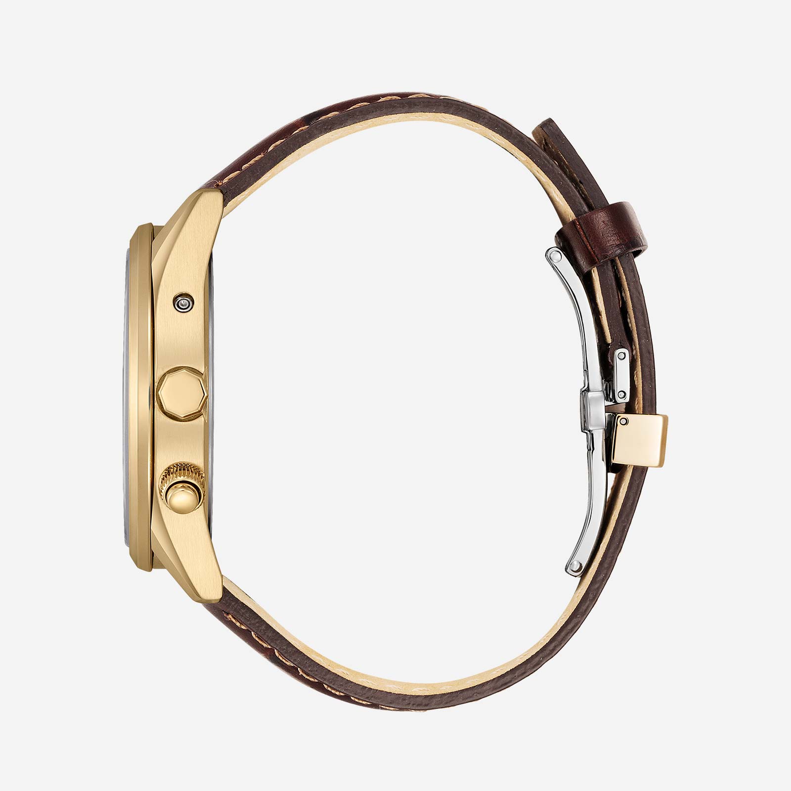 Citizen Eco Drive Radio Controlled läder/guld - CB0273-11H