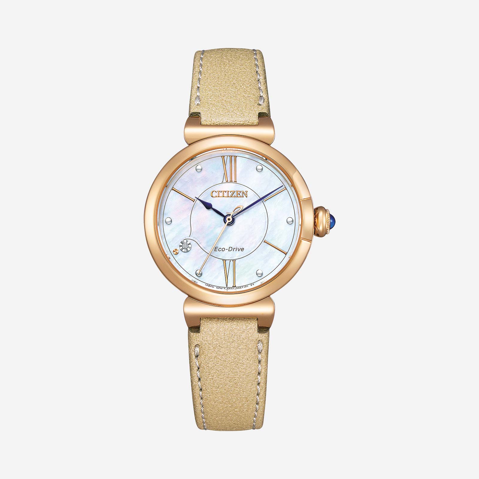 Citizen May bells damklocka, apple leather, pärlemor - EM1073-18D