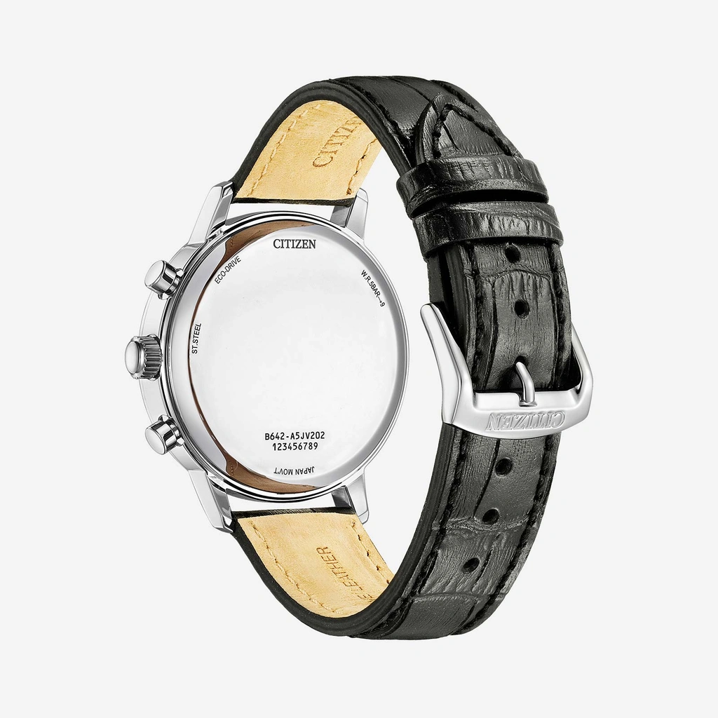 Citizen Kronograf Eco-Drive herr, silver/grön - CA7069-24X