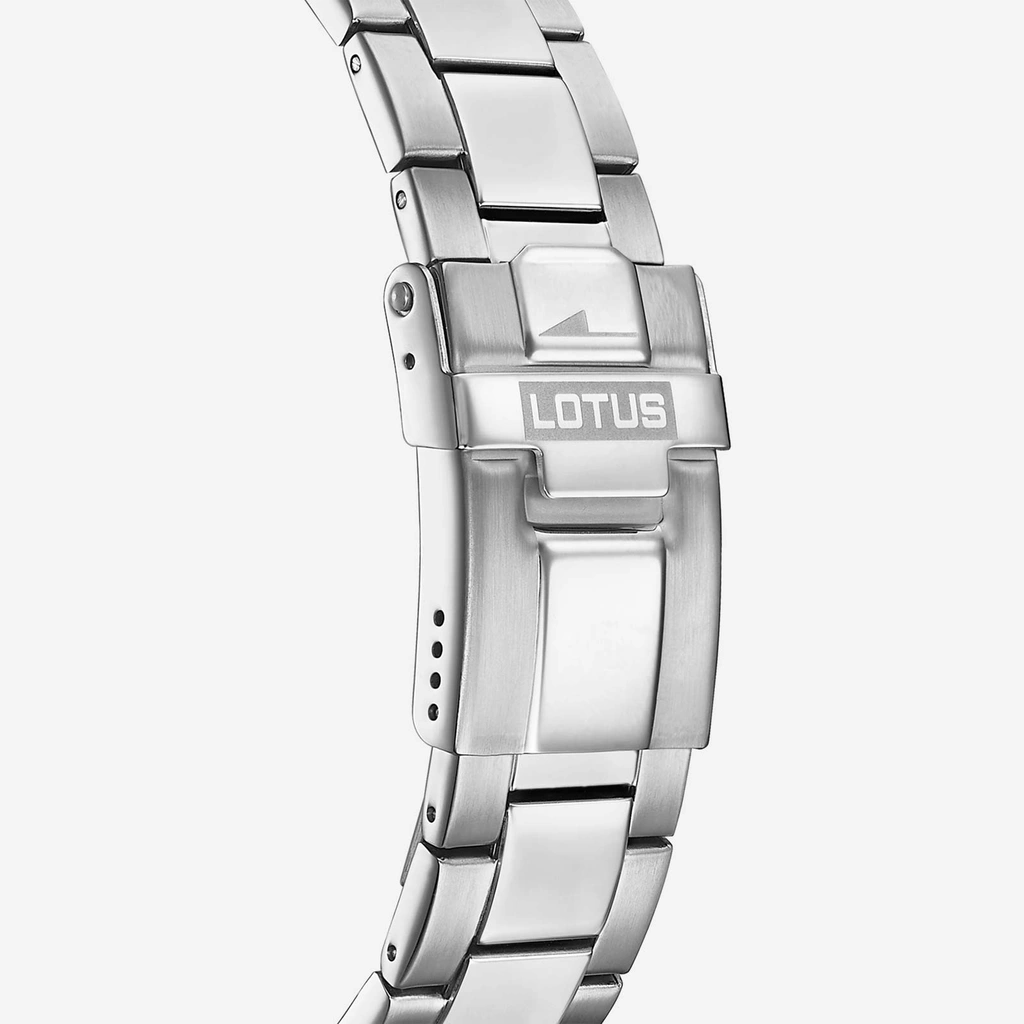 Lotus herrklocka - datum, kronograf, stål/grön, 43,5 mm