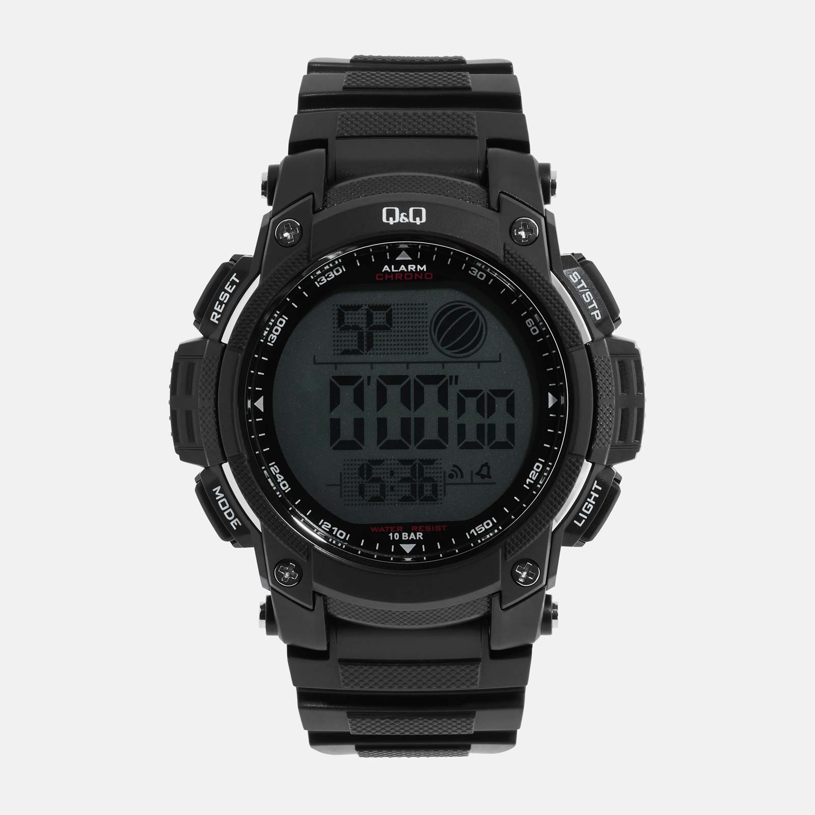 Q&Q herrklocka - digital, svart 50 mm