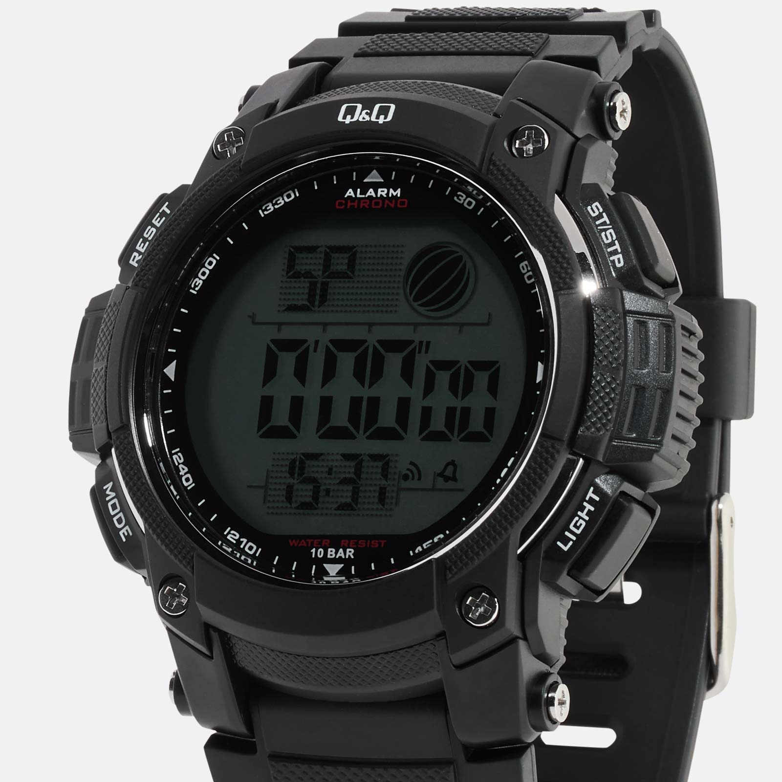Q&Q herrklocka - digital, svart 50 mm