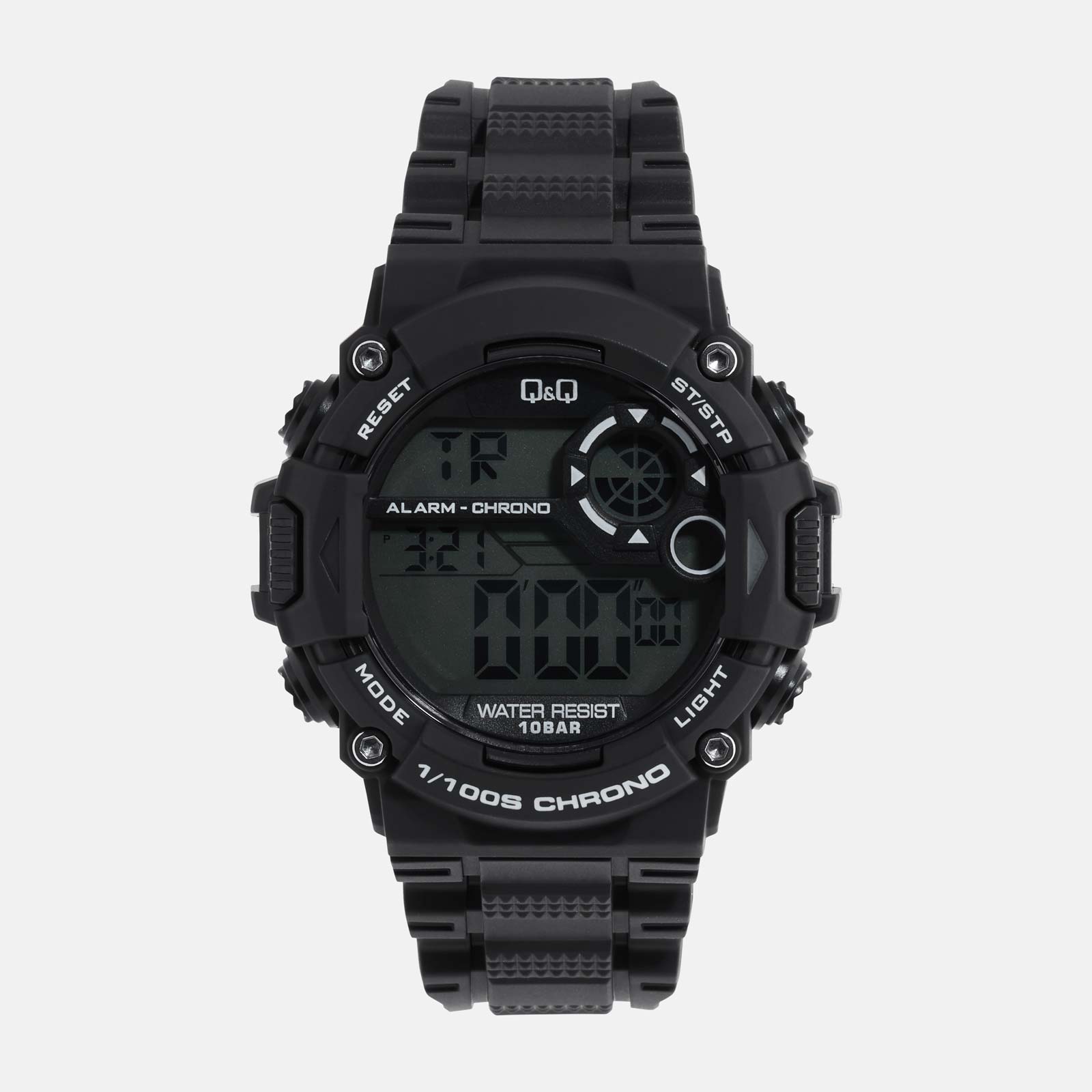 Q&Q herrklocka - digital, svart 48 mm