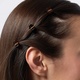 Bruna hårklämmor  - 8-pack, 10mm