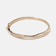 18k guldpläterat armband dam - bangle, 57x50mm