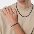 Smyckeset för herr - pansar stål, armband & halsband