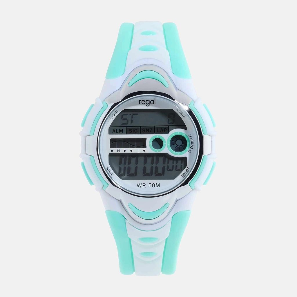 Regal Kids barnklocka - digital, turkos, 33 mm