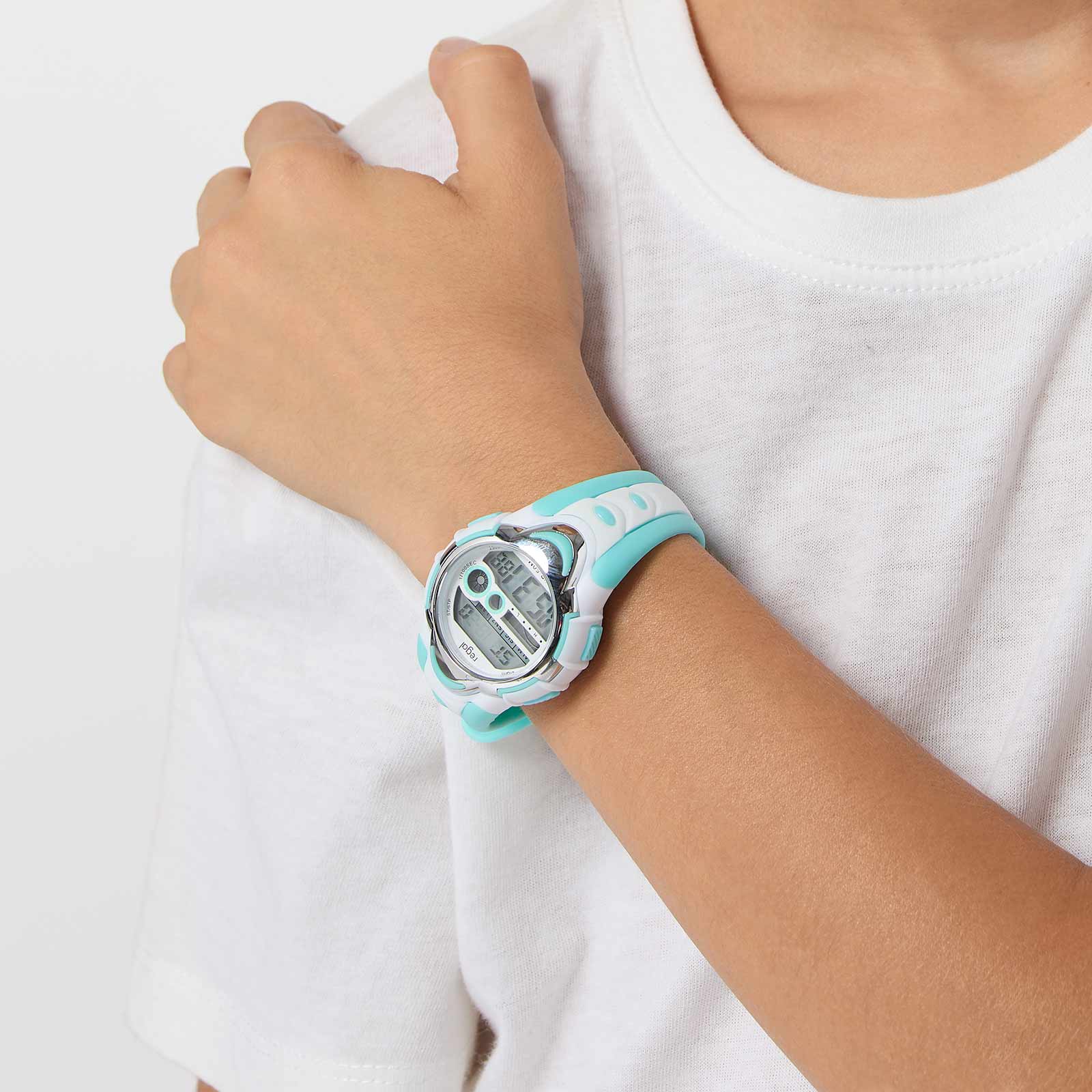 Regal Kids barnklocka - digital, turkos, 33 mm